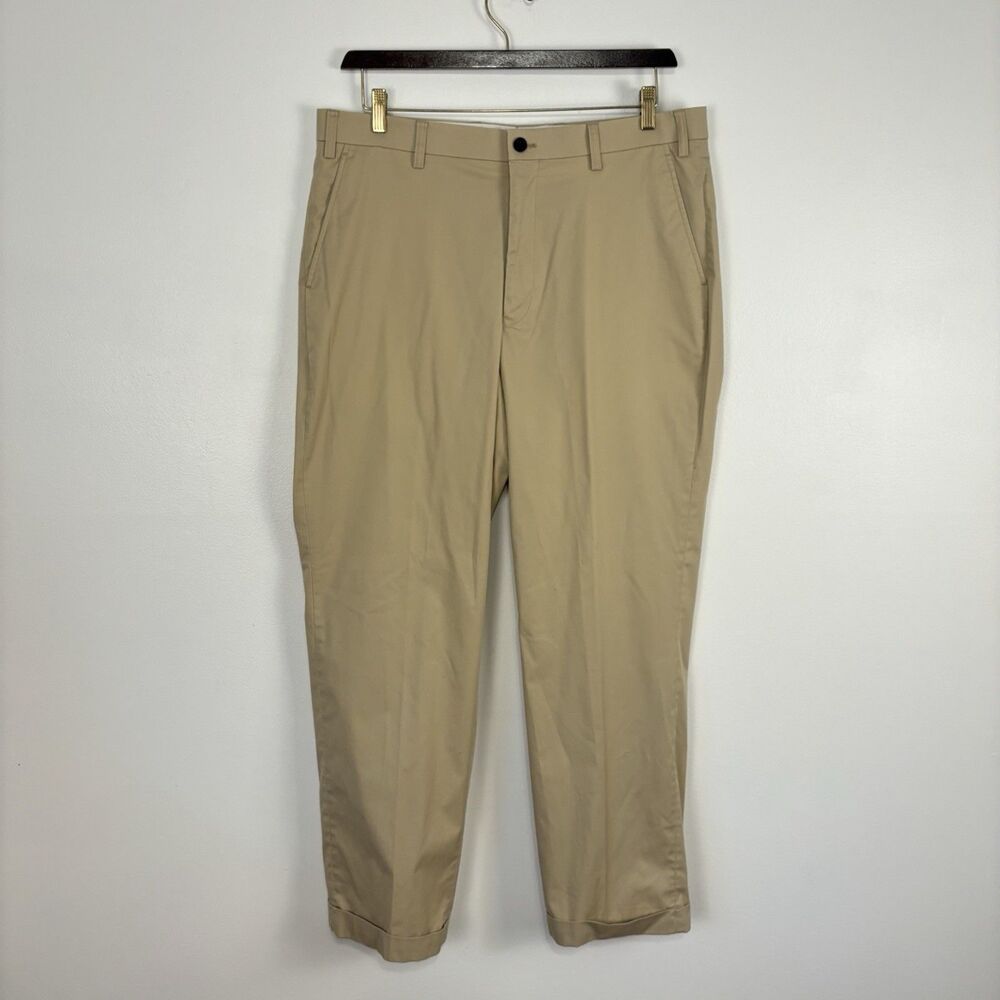 Orvis "Most Comfortable Pant" Flat Front Chinos, Tan, Size 36 x 30